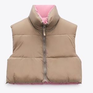 Zara Cropped Reversible Vest